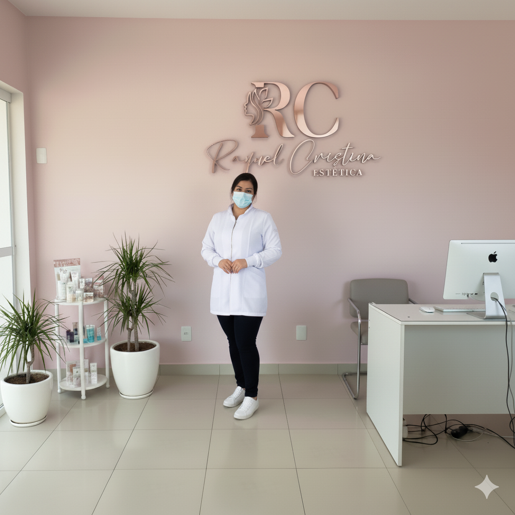 Recepção e Proprietária Raquel Cristina